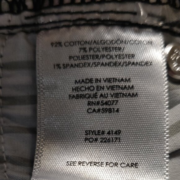 Cabi Black Button Fly Straight Jeans SIZE 4 - Picture 5 of 7